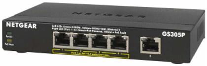 GS305P-200PES Unmanaged L2 PoE Switch με 4 Θύρες Gigabit (1Gbps) Ethernet και 4 SFP Θύρες NetGear