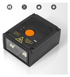 Fixed Scanner Ενσύρματο με Δυνατότητα Ανάγνωσης 2D και QR Barcodes Netum