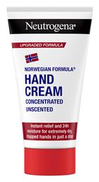Concentrated Unscented Ενυδατική Κρέμα Χεριών Neutrogena