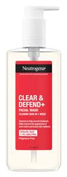 Clear & Defend+ Υγρό Καθαρισμού Προσώπου 200ml Neutrogena