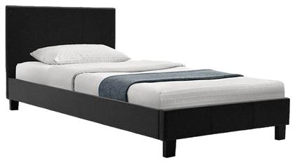 Nevil Κρεβάτι Μονό για Στρώμα 100x200cm Μαύρο - Pakketo