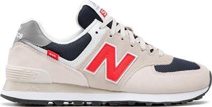 New Balance 574 Ανδρικά Sneakers Μπεζ από το Z-mall