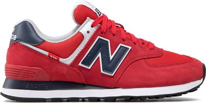New Balance 574 Ανδρικά Sneakers Κόκκινα από το Z-mall