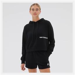 Γυναικείο Φούτερ με Κουκούλα Μαύρο New Balance