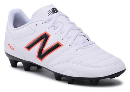 Ποδοσφαιρικά Παπούτσια με Τάπες Λευκά New Balance