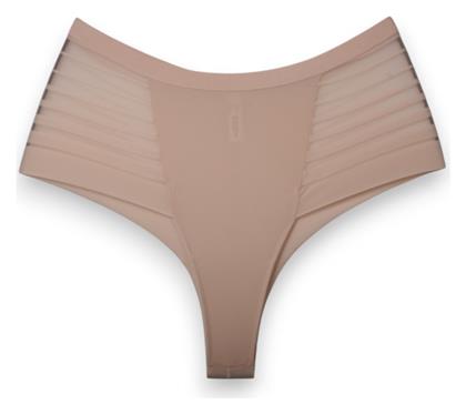 Ψηλόμεσο Γυναικείο Brazil χωρίς Ραφές Μπεζ New Bra Lingerie