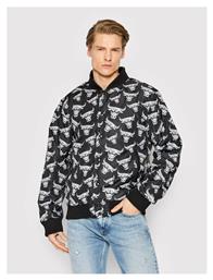 Chicago Bulls Ανδρικό Χειμωνιάτικο Μπουφάν Bomber Μαύρο New Era