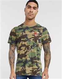 New Era Chicago Bulls back print t-shirt in camo-Green από το Asos