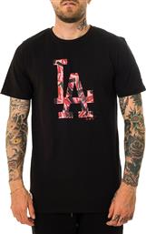 LA Dodgers Ανδρικό T-shirt Μαύρο με Στάμπα New Era