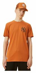 New York Yankees Ανδρικό T-shirt Πορτοκαλί με Στάμπα New Era
