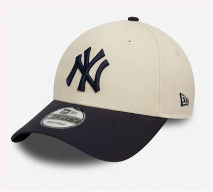 New York Yankees Colour Block Cream 9forty Adjustable Cap 60595215 One Size Beige Red Light Brown New Era