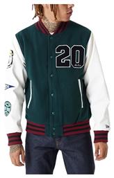 Varsity Ανδρικό Χειμωνιάτικο Μπουφάν Bomber Πράσινο New Era