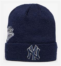 York Yankees Knit Beanie Unisex Σκούφος Πλεκτός σε Navy Μπλε χρώμα New Era