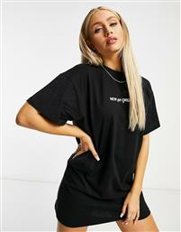 New Girl Order logo t-shirt dress-Black από το Asos