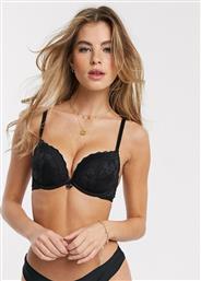 New Look essential lace push up bra in black από το Asos