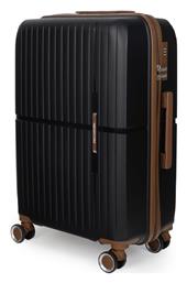 Μεγάλη Βαλίτσα Ταξιδίου Σκληρή Μαύρο με 4 Ρόδες Ύψους 76εκ. Newcom