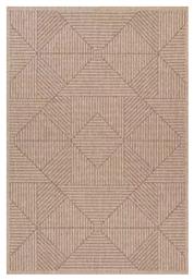 2011C Ethnik Χαλί Διάδρομος Καλοκαιρινό Ψάθινο Brown / Caramel Beige Newplan