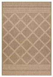 2012C Ethnik Χαλί Διάδρομος Καλοκαιρινό Ψάθινο Brown / Caramel Beige Newplan