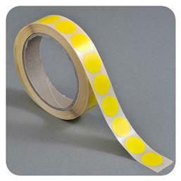 1000 Αυτοκόλλητες Ετικέτες Στρογγυλές σε Κίτρινο Χρώμα 13mm Next