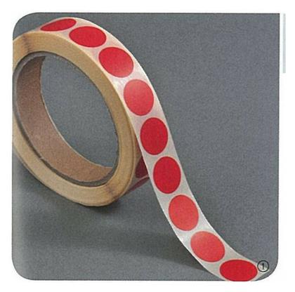 1000 Αυτοκόλλητες Ετικέτες Στρογγυλές σε Κόκκινο Χρώμα Next