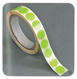 1000 Αυτοκόλλητες Ετικέτες Στρογγυλές σε Πράσινο Χρώμα 13mm Next