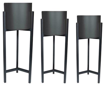 Κασπώ σε Μαύρο Χρώμα 20x90cm Σετ 3 Τεμάχια Next Deco
