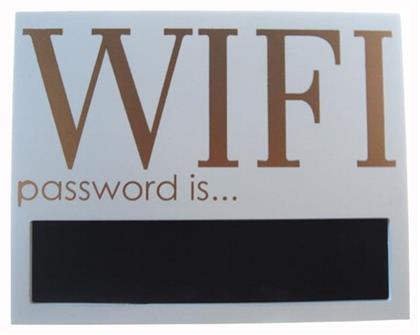 Διακοσμητικός Μαυροπίνακας από Ξύλο Wifi 35118------2 29x4x23cm Next
