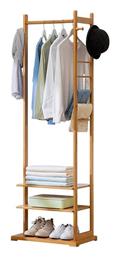 Κρεμάστρα Δαπέδου από Bamboo Καφέ 176cm Next