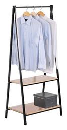 Κρεμάστρα Δαπέδου από Μέταλλο Μαύρη 60x40x150cm Next