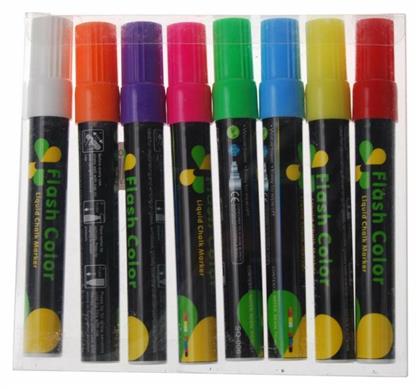 Σετ Μαρκαδόροι Μαυροπίνακα Υγρής Κιμωλίας 8τμχ Next