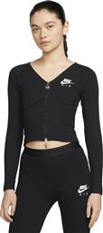 Nike Air Αμάνικο Crop Top Μαύρο από το Sneaker10