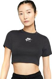 Nike Air Κοντομάνικο Crop Top Smoke Grey από το Asos