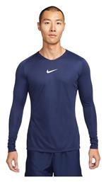 Nike Ανδρική Μπλούζα Dri-Fit Μακρυμάνικη Navy Μπλε από το SportGallery