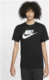 Nike Αθλητικό Ανδρικό T-shirt Μαύρο με Λογότυπο από το Cosmossport