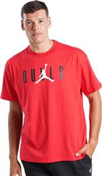 Nike Chicago Bulls Courtside Αθλητικό Ανδρικό T-shirt University Red με Στάμπα