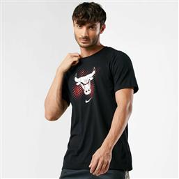 Nike Chicago Bulls Future Αθλητικό Ανδρικό T-shirt Μαύρο με Στάμπα