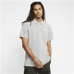 Nike Sportswear Club Essentials Ανδρικό T-shirt Κοντομάνικο Polo Γκρι από το SportGallery