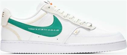 Nike Court Vision Low Premium Ανδρικά Sneakers Λευκά από το Outletcenter