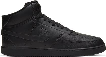 Nike Court Vision Mid Ανδρικά Μποτάκια Μαύρα από το MybrandShoes