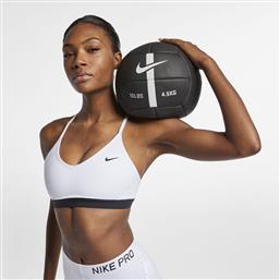 Nike Dri-Fit Indy Γυναικείο Αθλητικό Μπουστάκι Λευκό από το Delikaris-sport
