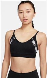 Nike Dri-Fit Indy Light-Support Logo Γυναικείο Αθλητικό Μπουστάκι Μαύρο με Αφαιρούμενη Ενίσχυση από το SportGallery