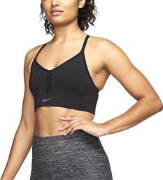 Nike Dri-Fit Indy Seamless Γυναικείο Αθλητικό Μπουστάκι Μαύρο από το Factory Outlet