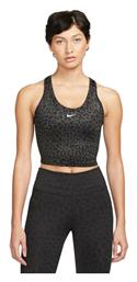 Dri-Fit One Αμάνικο Αθλητικό Crop Top Μαύρο Nike