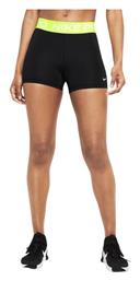 Dri-Fit Pro W3 Running Γυναικείο Κολάν-Σορτς Black / Volt Nike