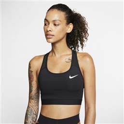 Nike Dri-Fit Swoosh Γυναικείο Αθλητικό Μπουστάκι Μαύρο
