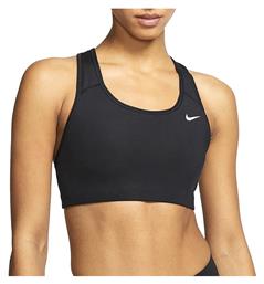 Nike Dri-Fit Swoosh Γυναικείο Αθλητικό Μπουστάκι Μαύρο από το HallofBrands