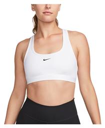 Dri-Fit Swoosh Light Support Γυναικείο Αθλητικό Μπουστάκι Λευκό Nike