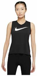 Nike Dri-Fit Swoosh Run Αμάνικη Γυναικεία Αθλητική Μπλούζα Μαύρη από το Asos
