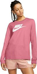 Nike Essential Μακρυμάνικη Γυναικεία Αθλητική Μπλούζα σε Ροζ χρώμα από το HallofBrands