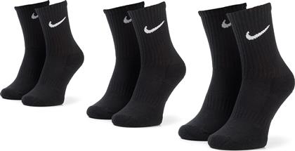 Nike Everyday Cushioned Αθλητικές Κάλτσες Μαύρες 3 Ζεύγη